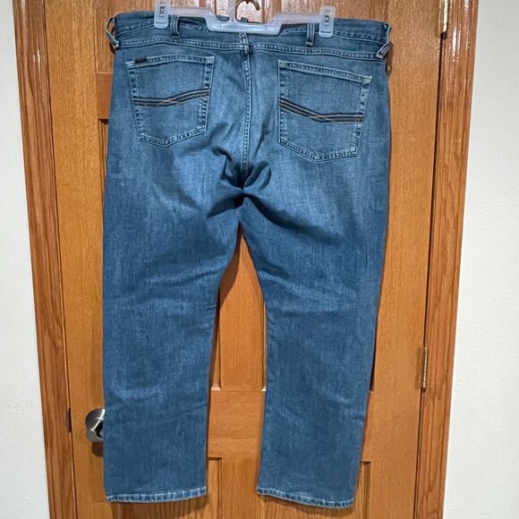 ARIAT M4 LEGACY Men's 40 x 30 Relaxed Straight Leg Western Denim Blue Jeans - Picture 2 of 6